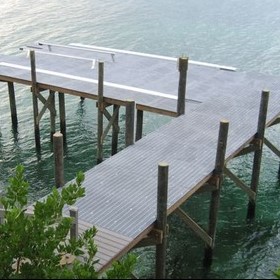 boat lift, boat docks, Ecograte Molded grating, Green Turtle Cay, Bahamas