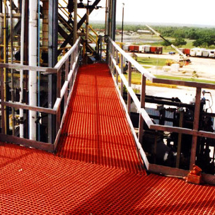 molded grating platform, f r p grating, molded treads