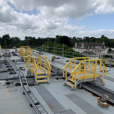 data center f r p, rooftop access solutions, access step overs, g r p, composite solutions